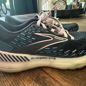 Brooks Women's Glycerin GTS Shoes - Black and Teal
